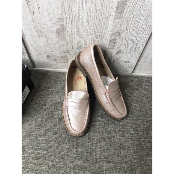 Marc Joseph New York Other - Marc Joseph New York Girls Shoes Size 11 Pink Rose Glimmer Leather Loafers